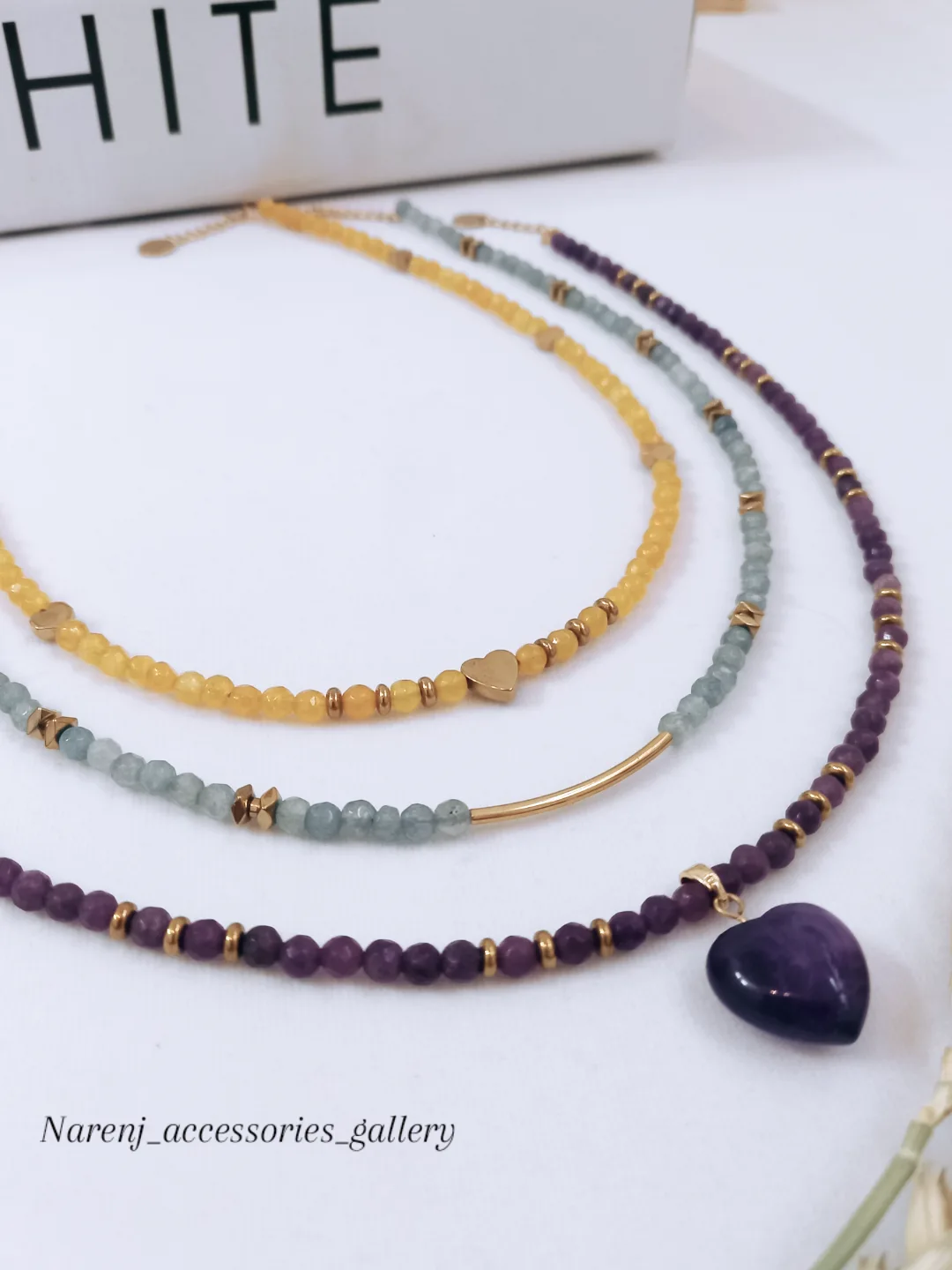 گردنبند های سنگ طبیعی آرامشبخش